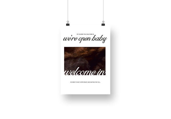 Psalms We’re Open Baby Sign