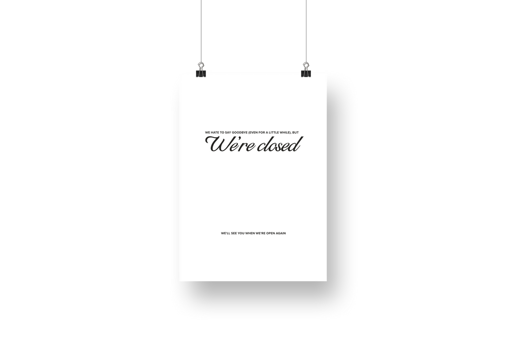 Psalms Classic Closed Sign No. 2