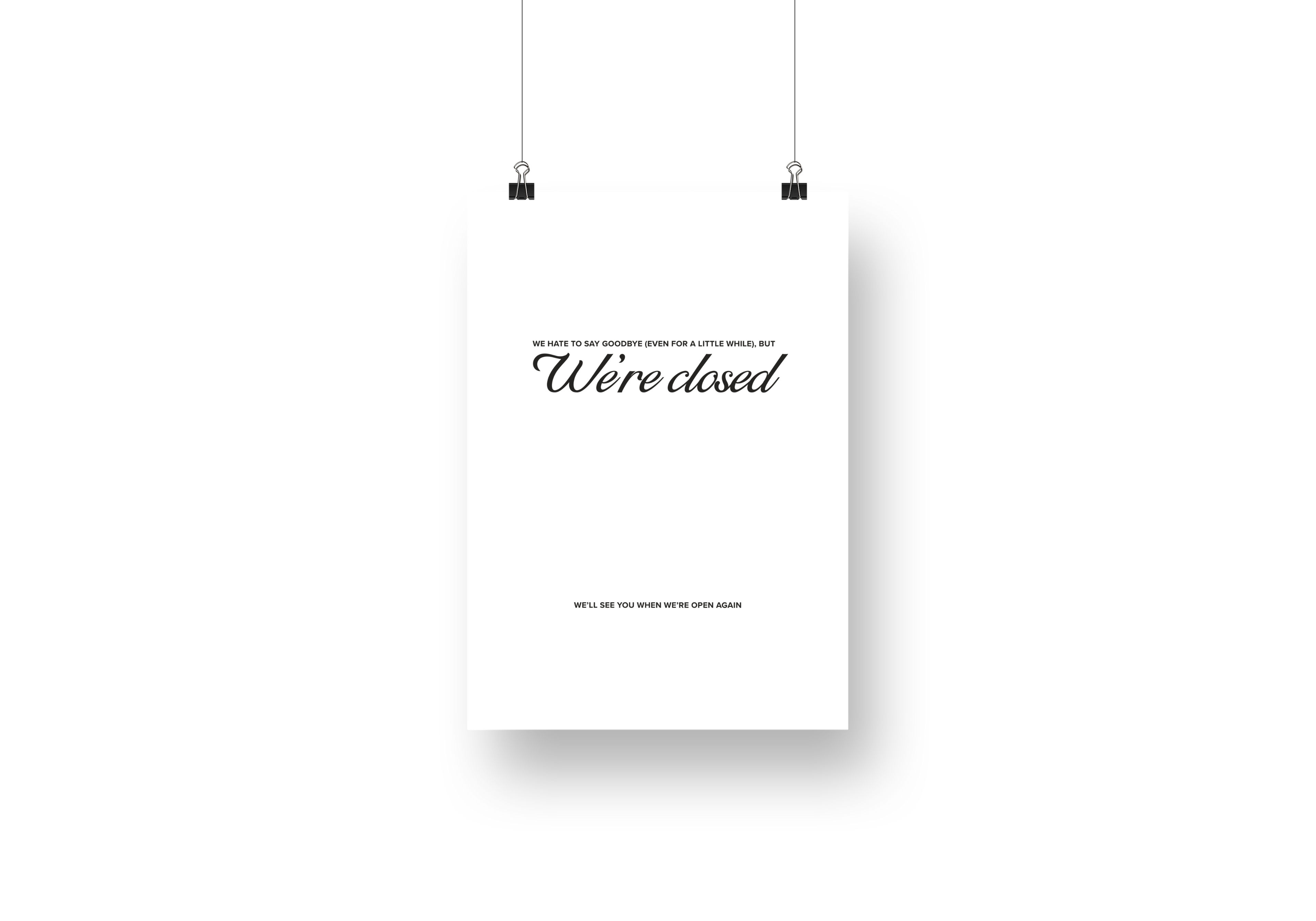 Psalms Classic Closed Sign No. 2