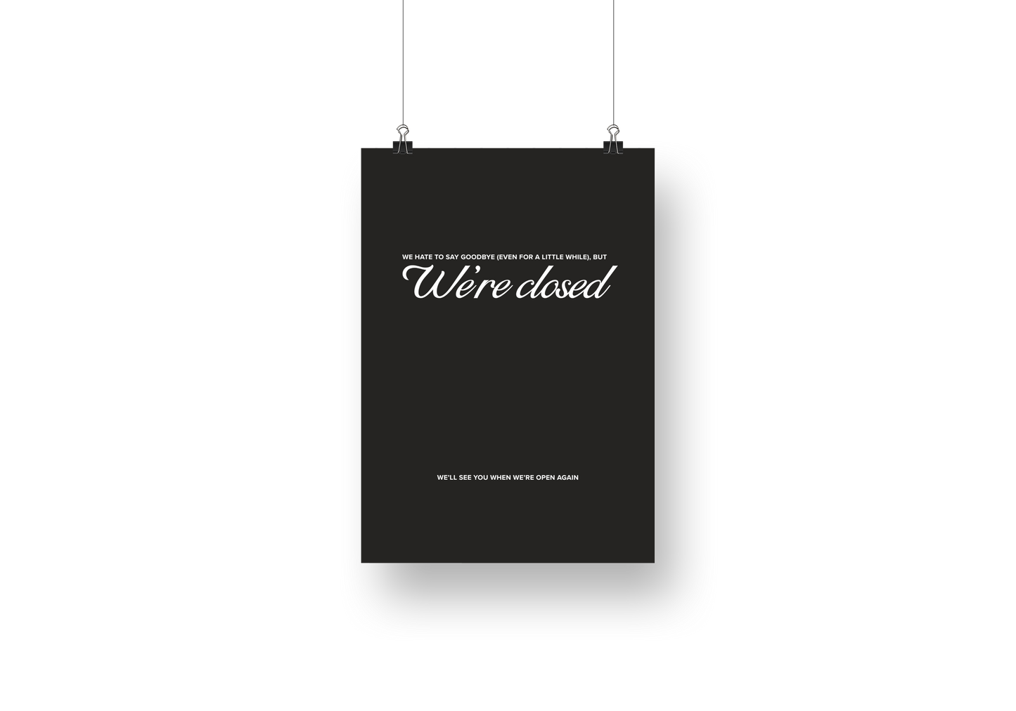 Psalms Classic Closed Sign No. 2